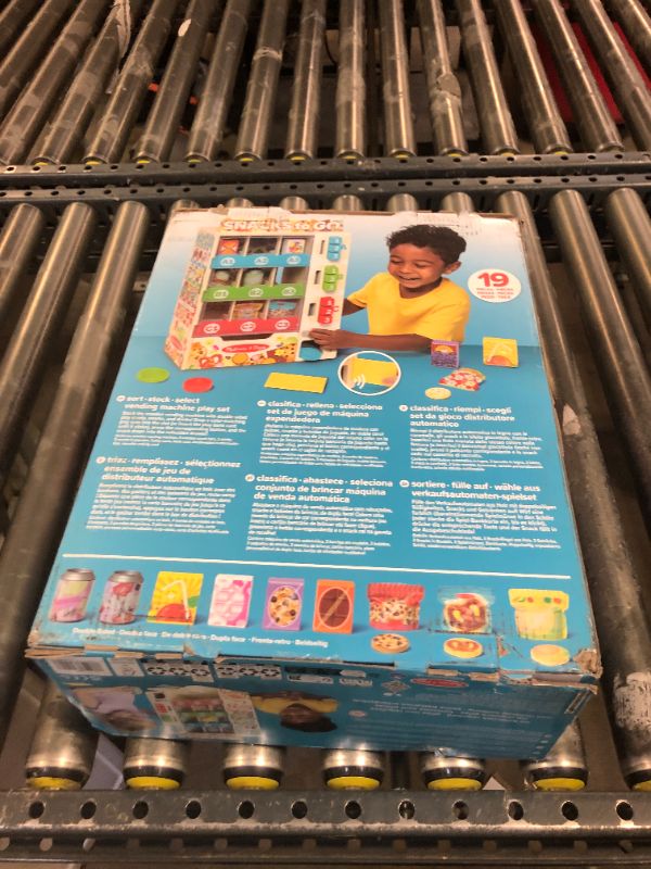 Photo 1 of Melissa & Doug Sort, Stock, Select Wooden Vending Machine Play Set, Wooden Toy Play Food for Boys and for Girls 3+
