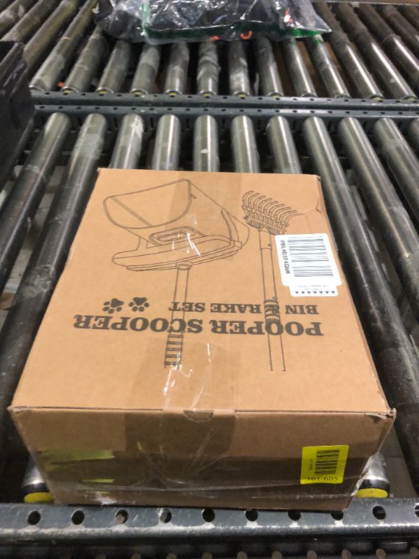 Photo 1 of HUZSV Pooper Scooper Large Swivel Bin & Rake for Large & Small Dogs Non-Breakable Dog Poop Scooper with 20 Waste Bags Easy to Clean Pet Waste Use on Grass, Dirt or Gravel - Pet Supplies