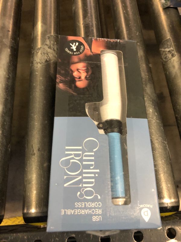 Photo 1 of Pursonic Portable Cordless Professional Salon Quality Rechargeable USB Curling Iron, Easy to Carry, Charge Up to 40 Minutes of Use