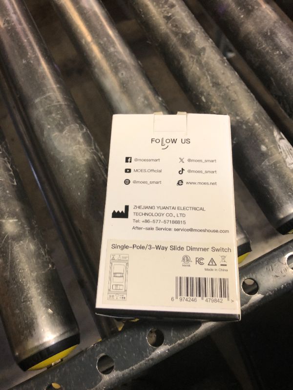 Photo 1 of MOES Dimmer Light Switch, 3 Way & Single Pole Dimmable for LED, CFL, Incandescent, Halogen, 600Watt Max, ON/Off with Dimming Slide for Bedroom Hallway, No Neutral Wire Required