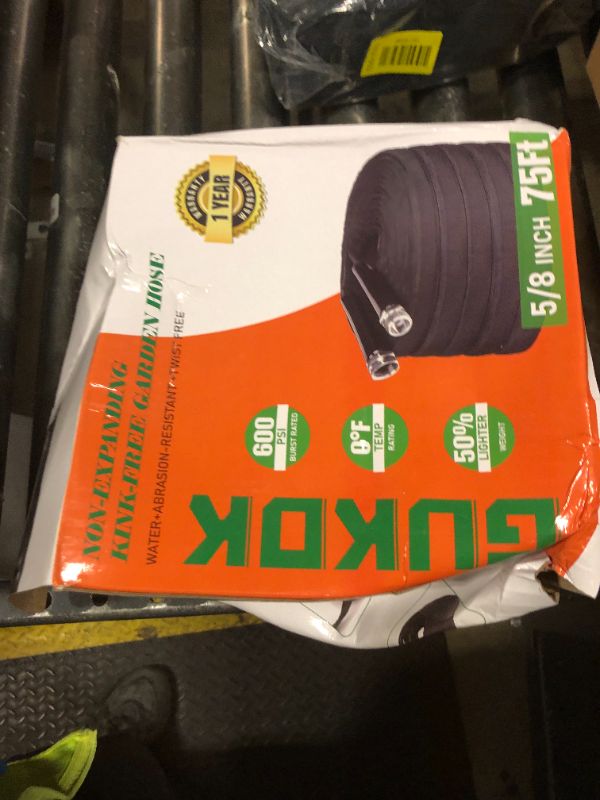 Photo 1 of GUKOK Garden Hose, Lightweight, Ultra Flexible, Durable, Kink-Free Garden Hose, RV, Marine and Camper Hose (75 FT)