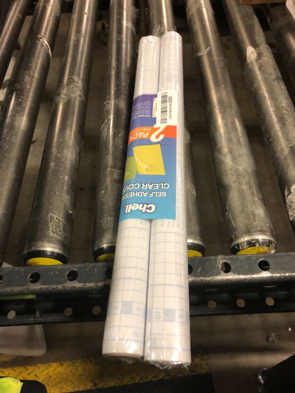 Photo 1 of Chell 2 Pack Clear Contact Paper Roll for Books, 17.5in x 5ft Clear Self Adhesive Book Cover Paper Protector