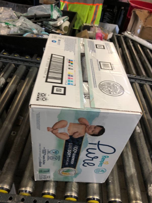 Photo 1 of Pampers Pure Protection Baby Diapers, Size 1 (8-14 lbs), 132 Count, Up to 100% Leakproof, Premium Plant-based Skin Protection, Hypoallergenic Soft Diapers