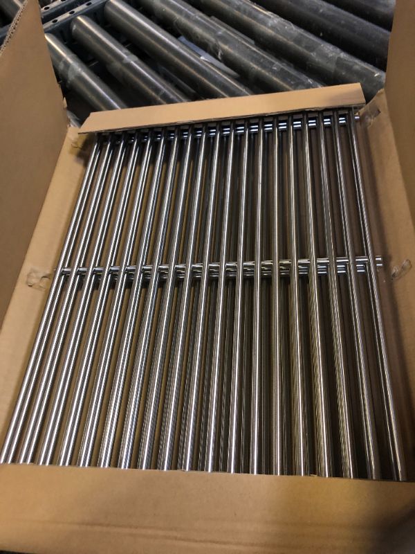 Photo 1 of Kalomo Grill Grates Parts for Weber Genesis Grill 66803, 66096, Weber Genesis II E-610, Genesis II LX E-640 S-640, CSE-315, CSS-315, 18”Stainless Steel Grids BBQ Gas Grill Replacement Parts