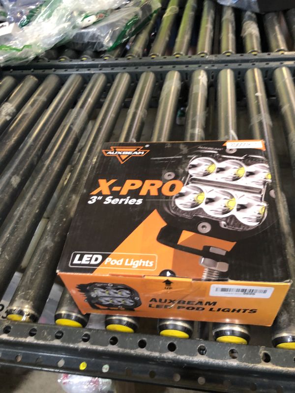 Photo 1 of Auxbeam XP-Ultra Series 3Inch 84W LED Pods, DRL & Turn Signal Multi Modes Amber White LED Light Bar, 9600LM Spot Flood Combo Ditch Lights Yellow Fog Lights Offroad Cube Lights with Covers, Pair