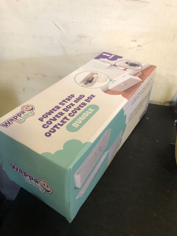 Photo 1 of Power Strip Cover and Outlet Cover Box - Effectively Baby Proofs Power Strip on Floor or Wall, Protects Small Hands & Fingers, Cover Box and Outlet Cover Box