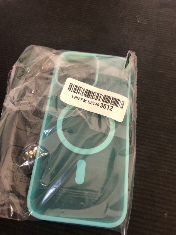 Photo 1 of SUPFINE Magnetic for iPhone 16 Pro Max Case (Compatible with MagSafe) (Military Grade Drop Protection) Slim Translucent Matte Shockproof with Anti-Fingerprint Phone Case,Blue Green