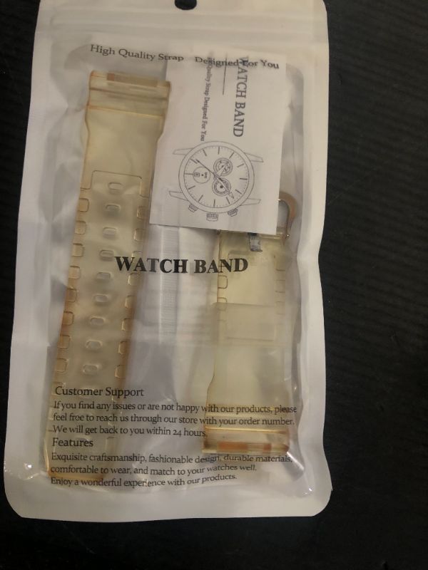 Photo 1 of WRISTARMOR Men's Resin Strap Replacement for Caiso G-shock GA2100 GA2110 Rubber Bracelet Sport Waterproof WatchBand ?Transparent?