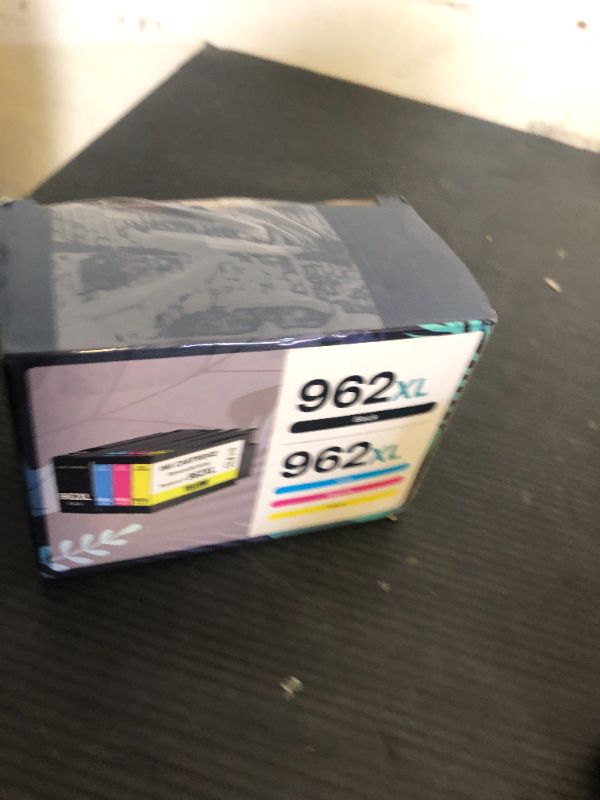 Photo 1 of 962XL Ink Cartridge Combo Pack Remanufactured for HP 962 Ink Work with *e Series Printers That Activated hp+ Service for HP OfficeJet Pro 9015e 9018e 9010 9025 9020 Series Office Printers (4 Pack)