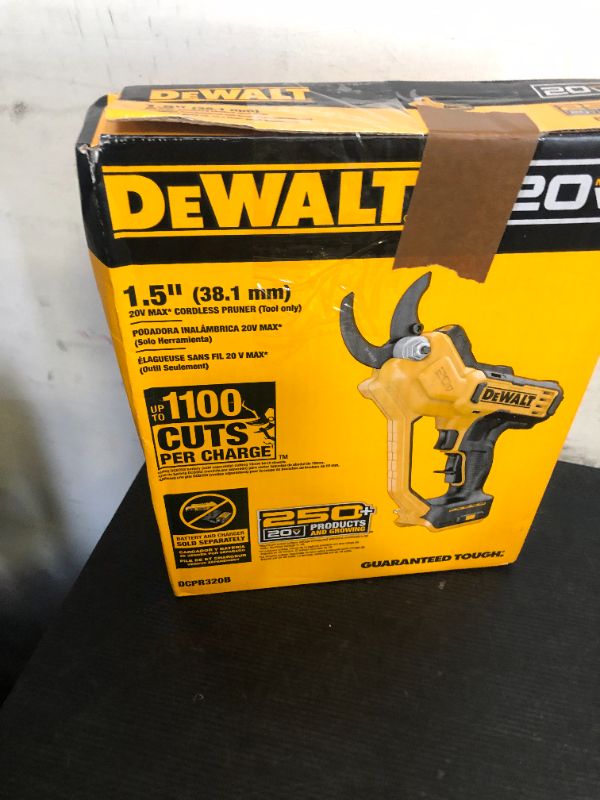 Photo 1 of DEWALT 20V MAX Pruning Shears Garden Tool, Cordless, Bare Tool Only (DCPR320B)