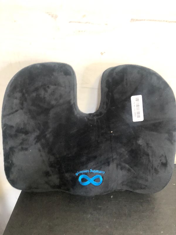 Photo 1 of Everlasting Comfort Doctor Recommended Memory Foam Seat Cushion for Office Chairs & Car Seat - Ergonomic Office Desk Accessories for Tailbone Pain Relief, Sciatica & Back Support
