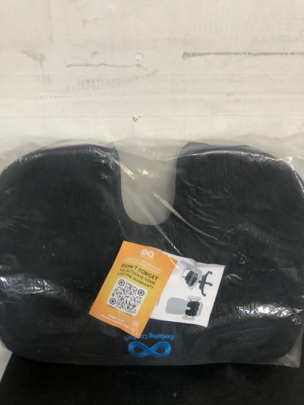Photo 1 of Everlasting Comfort Doctor Recommended Memory Foam Seat Cushion for Office Chairs & Car Seat - Ergonomic Office Desk Accessories for Tailbone Pain Relief, Sciatica & Back Support