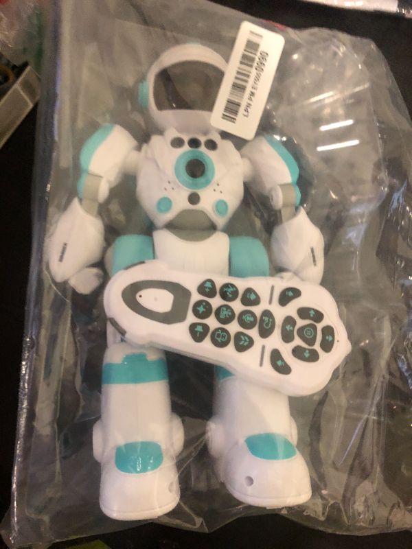 Photo 1 of SIMREX Kids Robot Toys, Remote Control Robot, Programmable Robot with Recorded Voice Music Dance Gesture Control, Gift for Toddler Boys and Girls