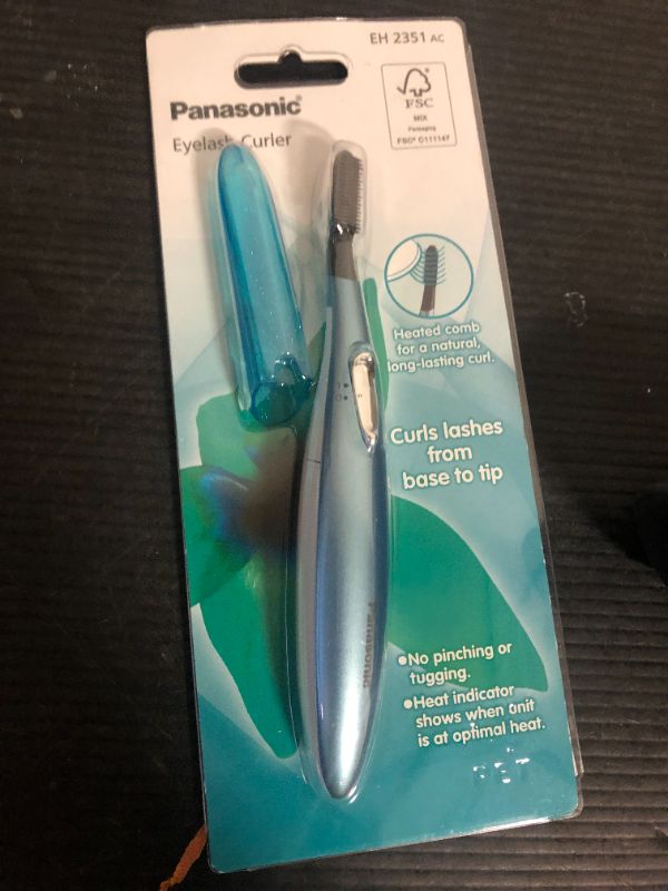 Photo 1 of Panasonic Heated Eyelash Curler Comb With Non-Stick Silicone, Wand-Style - EH2351AC