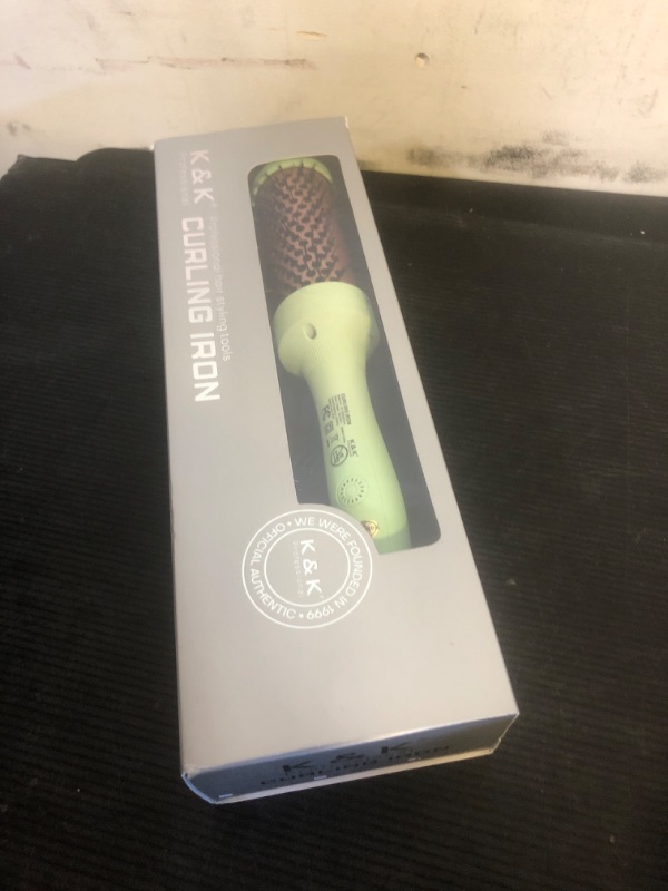 Photo 1 of K&K Pro Thermal Brush Creates Blowout Look, 1 3/4 Inch Ionic Heated Round Comb Makes Hair Smoother, Dual Voltage, Thermal Round Brush Effortlessly Achieves Gorgeous Curls, 30S Fast Heating