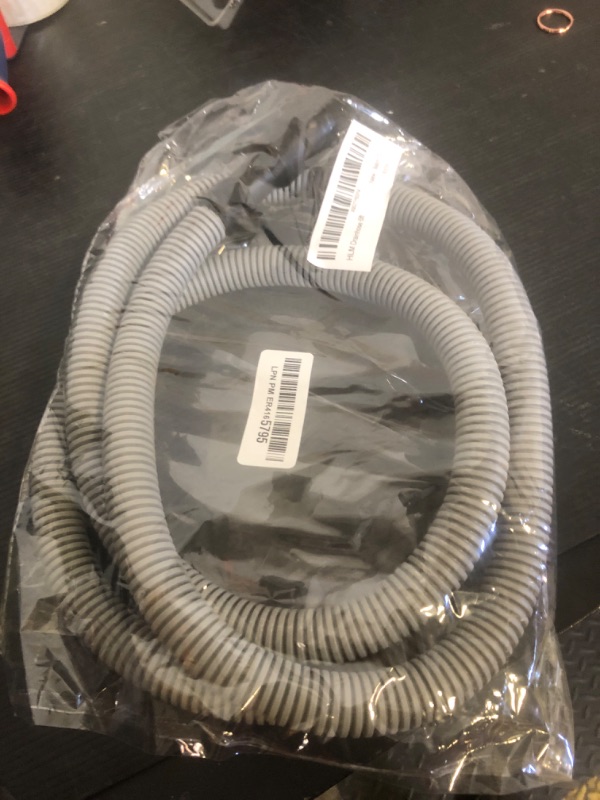 Photo 1 of HLMOptimo 6 Feet Universal Washing Machine Drain Hose Flexible Dishwasher Drain Hose Extension Kits Corrugated Washer w/ 1 Adapter 1 Clamp 1 U-Bend Holder