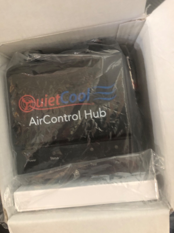 Photo 1 of Quietcool Whole House Fan Wireless Control Kit - No Hard Wiring Required for Wall Switch - Three Speed Capable - 1/2/4/8/12 Hour Countdown Timer - Up to 100ft Range - Batteries Included (Glass)