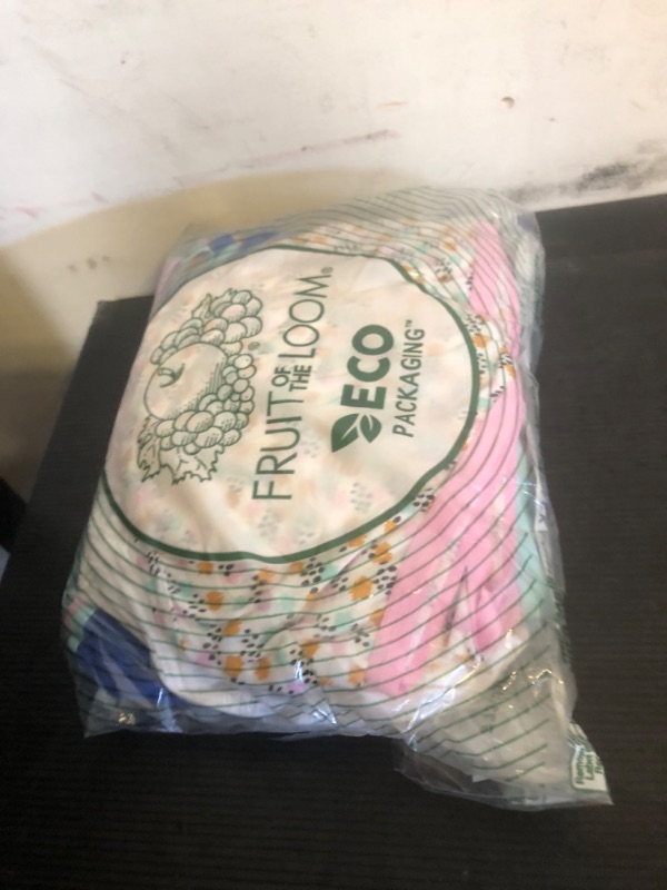 Photo 1 of  --- No Cardboard Box Packaging, Item is Used, Item is Missing Parts-----------------------------------------------Fruit of the Loom Girls' Tag Free Cotton Brief Underwear Multipacks, Brief-20 Pack-White/Stripes/Animal Print