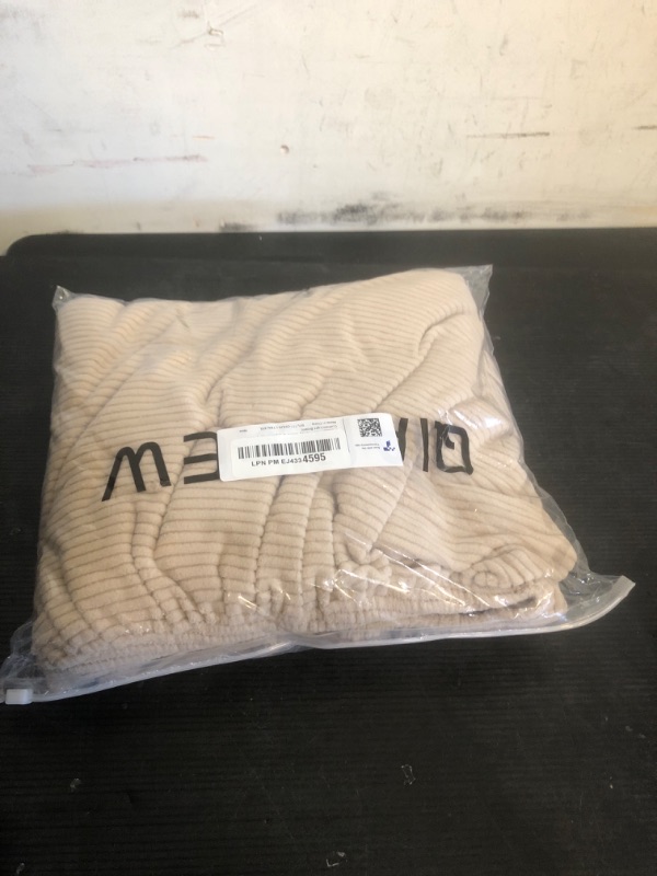 Photo 1 of OHSIO Sectional Couch Covers, Wear Resistant Stretch Sofa Covers Washable Soft Couch Cushion Covers Anti Slip Furniture Protector Sofa Slipcovers for Pets(1 Piece Chaise Cover, Light Brown)