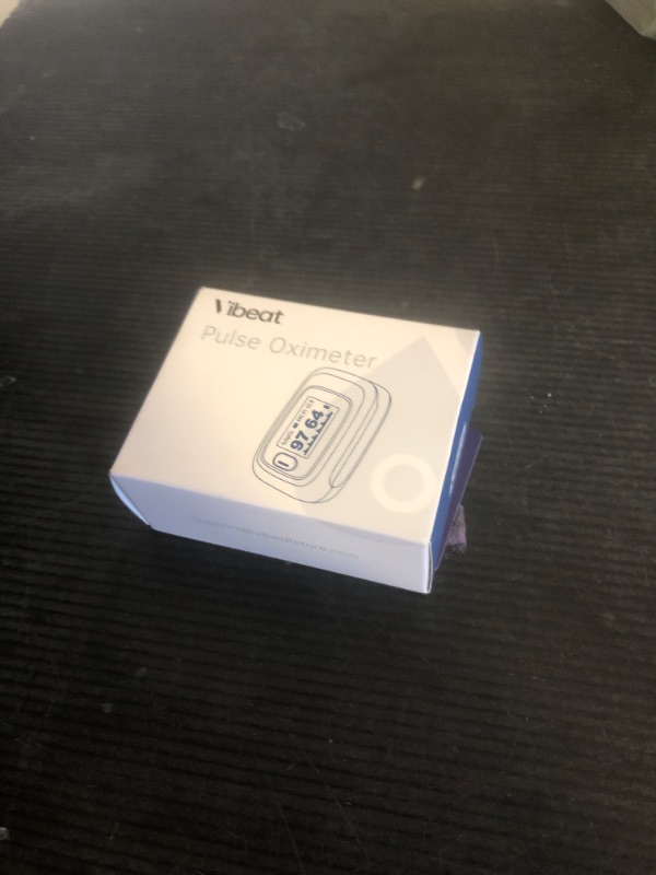 Photo 1 of Vibeat Fingertip Pulse Oximeter, Blood Oxygen Saturation Monitor| O2 Meter, Portable SPO2 & Pulse Rate Monitor, Batteries and Lanyard Included