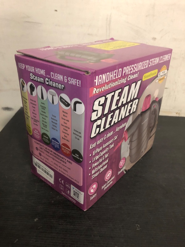 Photo 1 of Pressurized Handheld Steam Cleaner with 10pcs Accessories&Safety Lock, Multi-Purpose Natural Deep Cleaning Steamer, Multi-Surface Steamer for Cleaning Home, Car, Upholstery, Grout and More