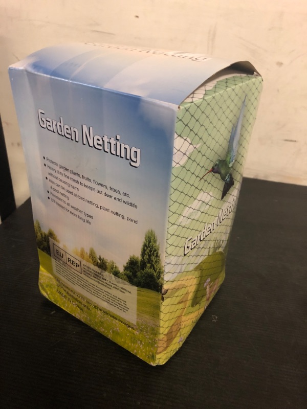 Photo 1 of MEANCHEN Bird Netting 15x40 Ft, 1/2ln Mesh Heavy Duty Garden Netting for Plants, Fruit Trees, Vegetables Extra Strong Woven Mesh Netting Fencing, Against Birds, Deer, Poultry