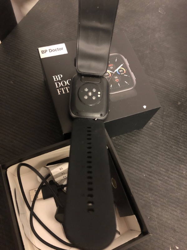 Photo 1 of Smart Watch, 1.95" Blood Pressure Smart Watch with Air Pump Band, Blood Pressure Monitor Watch with Sleep Heart Rate Monitor, Pedometer, Blood Pressure Watch Supports Data Sharing, Reminder Monitoring