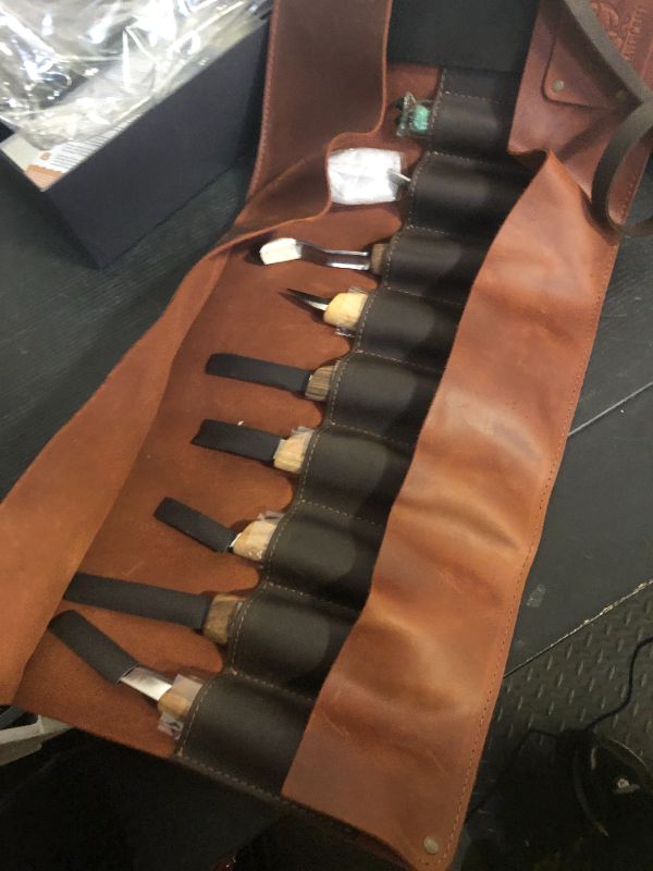 Photo 1 of BeaverCraft Deluxe Wood Carving Kit S18X - Wood Carving Knife Set - Spoon Carving Tools Set - Whittling Knives Kit - Woodworking Kit Wood Carving Tools Kit Large Whittling Kit S18X