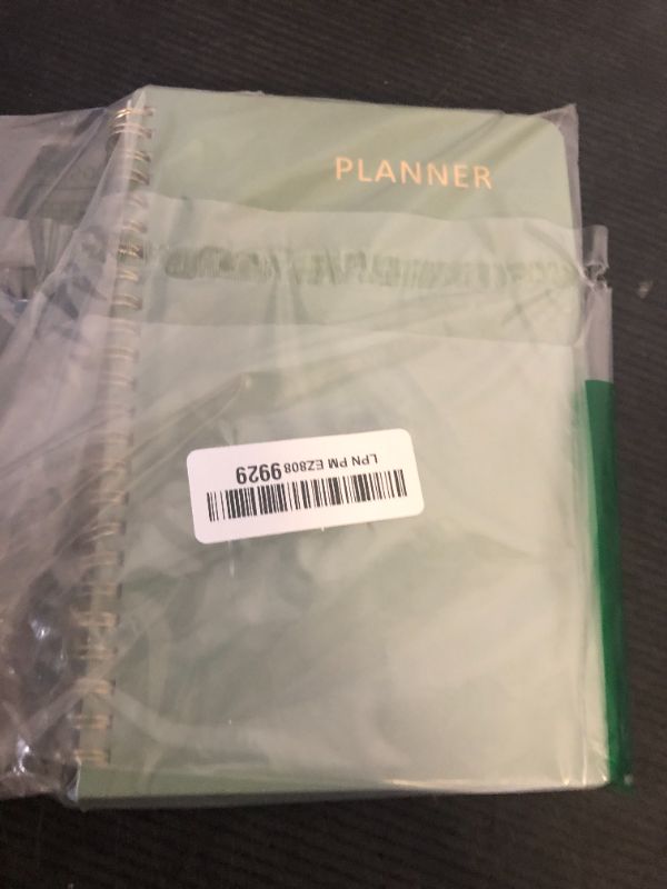 Photo 1 of Undated Weekly Planner, Weekly To Do List Notebook with Goal, Organizer & Habit Tracker, A5 Daily Planner with Spiral Binding, Ideal for Office School Suppies - Green