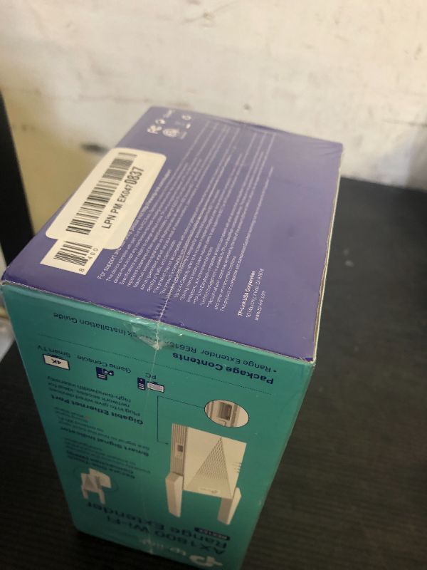 Photo 1 of TP-Link RE615X AX1800 WiFi 6 Range Extender w/Ethernet Port | 1.8G Dual-Band Wireless Repeater Amplifier | Up to 2100 Sq. Ft., 64 Devices | Internet Signal Booster | APP Setup | EasyMesh Compatible***factory sealed