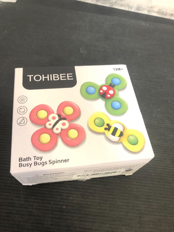 Photo 1 of 3PCS Suction Cup Spinner Toys for 1 2 Year Old Boys Spinning Toys Baby Toys 12-18 Months Sensory Toys for Toddlers 1-3 Easter Basket Stuffers Gifts for 1 Year Old Girls