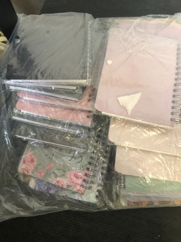 Photo 1 of Piuaeue 48 Pcs/24 Set Christian Notebooks with 24 Positive Pens Christian Bible Verse Spiral Notebooks Floral Church Religious Pocket Journal Notepad for Women Man Party Gifts