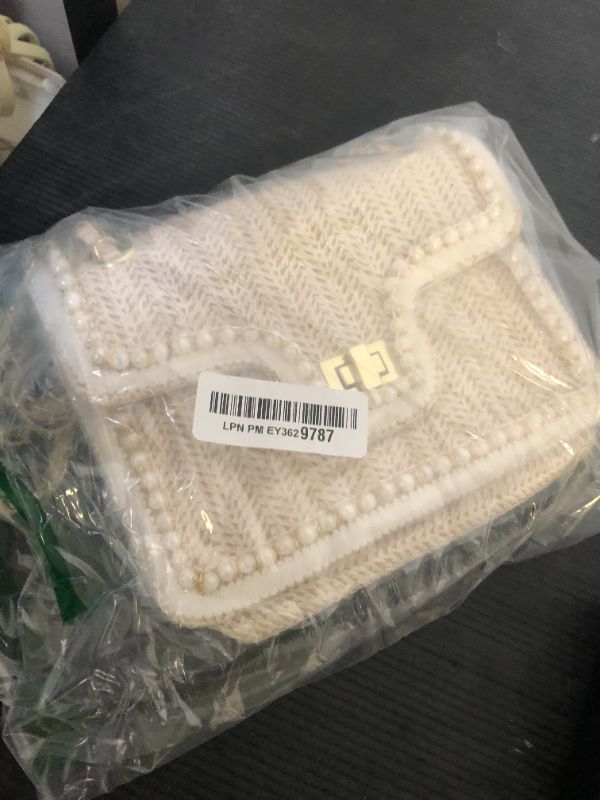 Photo 1 of ModaBay Straw Crossbody Bag for Women, Cute Woven Shoulder Bag with Pearl Trim Small Cross Body Purse Handbag Spring Summer TrendyLPNPMEY3629787
