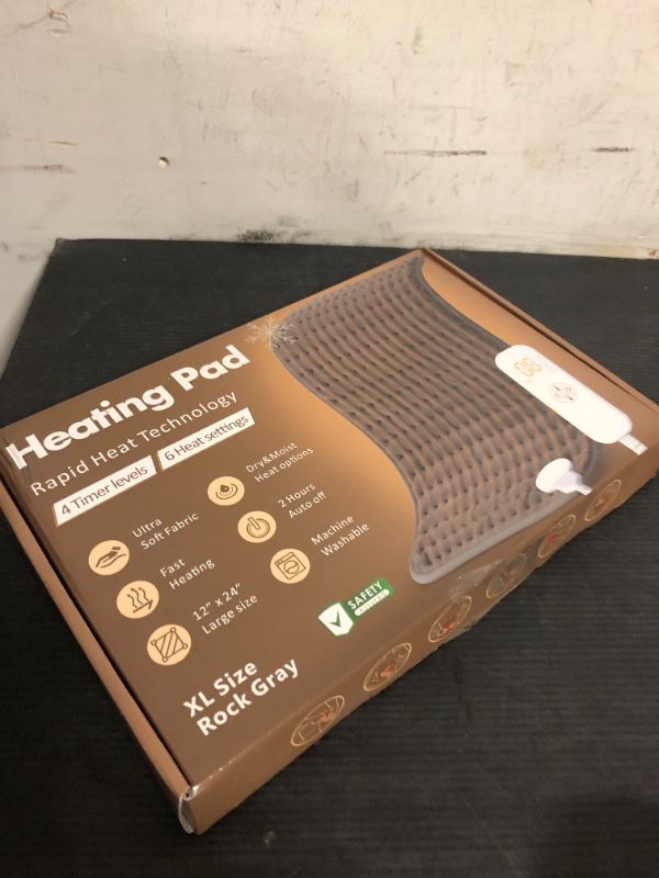 Photo 1 of Heating Pad for Back, Neck, Shoulder Pain & Cramps Relief, Electric Heating Pad with 6 Heat Settings, Auto-Off, Moist Dry Heat Options, Fathers Day for Dad Husband, Mens Gifts for Dad Husband Him