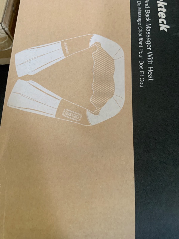 Photo 1 of Nekteck Shiatsu Neck Massager for Pain Relief Deep Tissue with Heat, 3D Kneading Massage Pillow Back Shoulder Massagerfor Body Muscle, Plug-in Use for Home Office Car, Gifts for Mom Dad Him Her