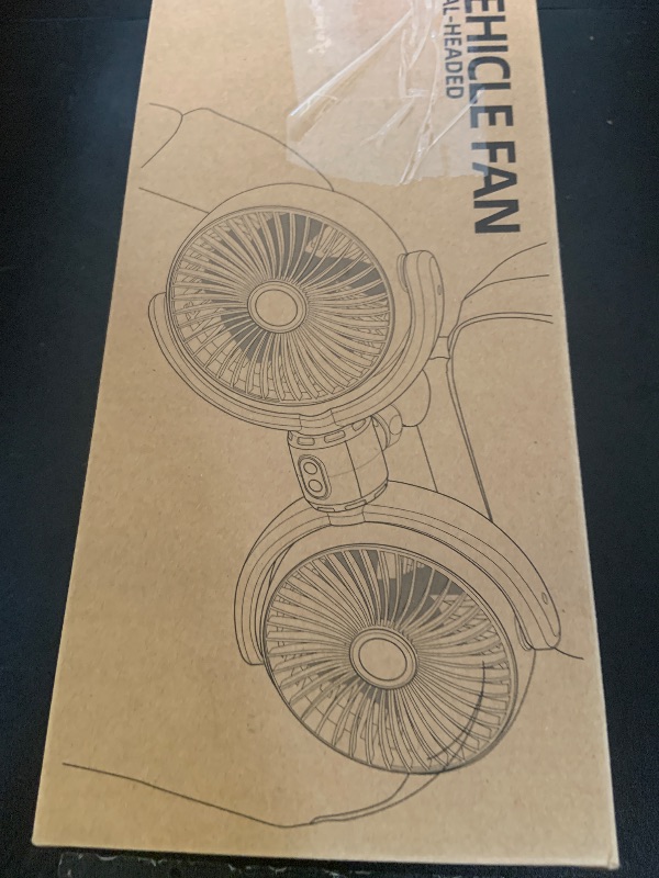 Photo 1 of Car Seat Fans for Backseat Kids,Dual Head White USB Powered Car Backseat Fan for Car Rear Seat Baby Kids(No Battery)