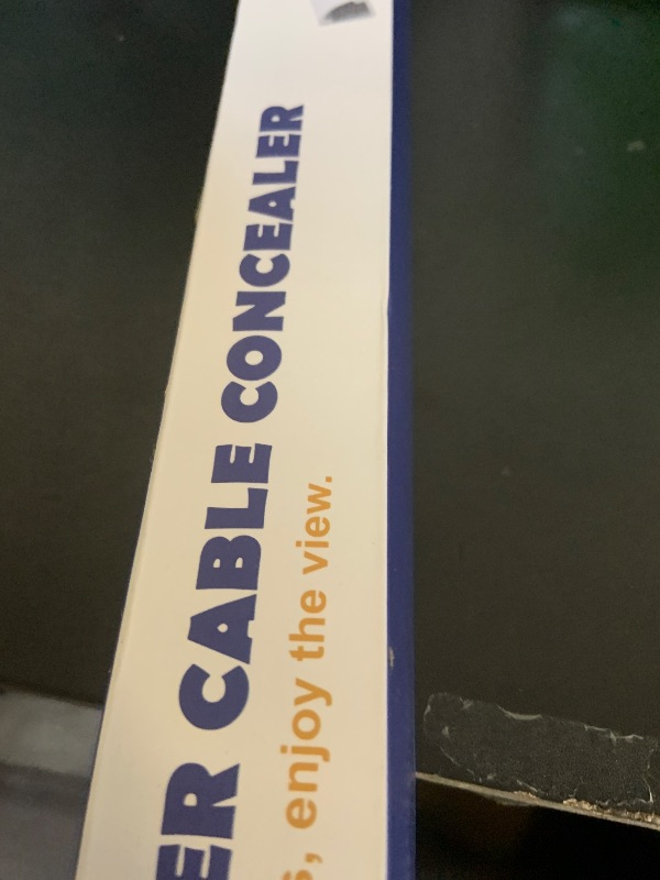 Photo 1 of 85in Corner Cable Concealer, Corner Cord Hider for One Cord, Wire Covers for Cords, Paintable Corner Cord Cover, Cable Management Channel Cable Raceway for Wall, Floor Baseboard, Ceiling -5 X L17in