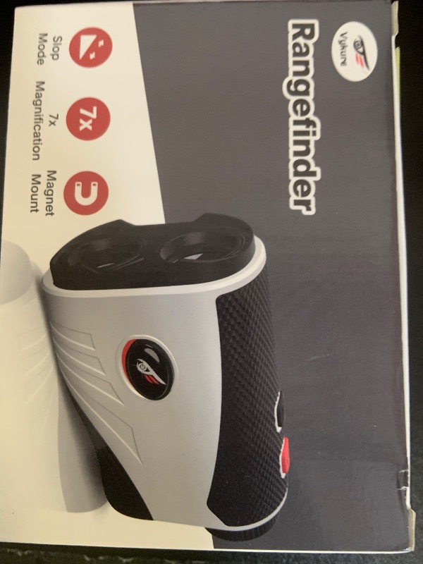 Photo 1 of Golf Rangefinder with Slope - 1200 Yards Laser Range Finder with Flag Pole Locking Vibration, 7X Magnification rangefinder with Magnet Stripe