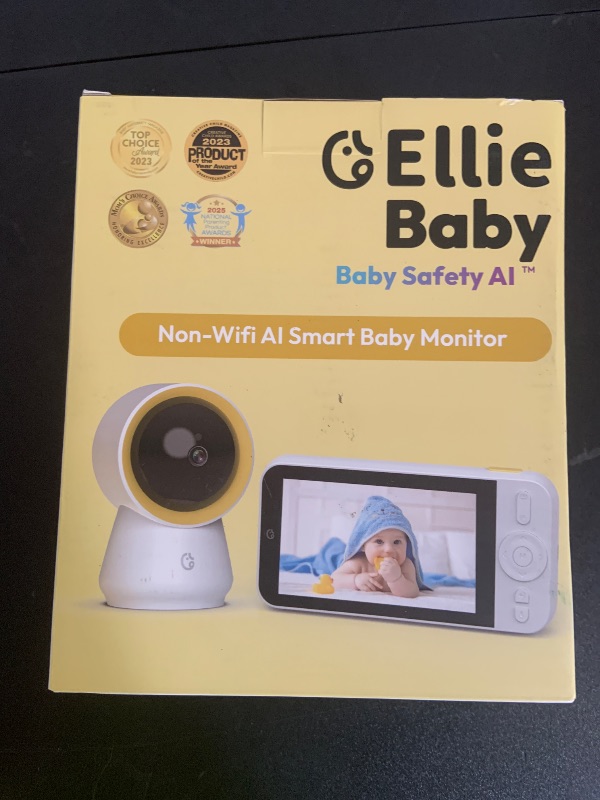 Photo 1 of Ellie Baby Monitor, 5" IPS Screen, 1080P HD No WiFi Camera, 6000mA Battery Life, 1000ft Long Distance, Smart Monitoring: Cry Detection, Virtual Fench, Sleep Analysis, 24hrs Playback, Anti-Noise