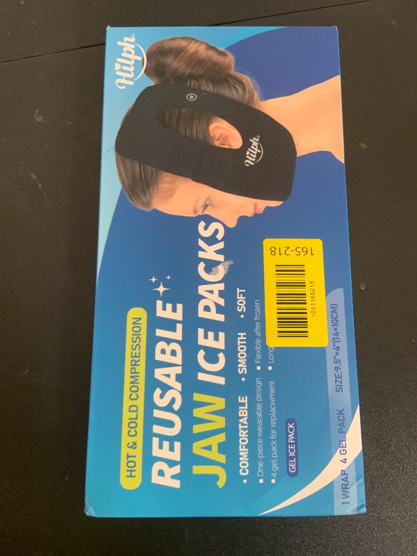 Photo 1 of Hilph Easy Wear Jaw Ice Pack with Pull-On Design for Women & Teens, 4 Hot/Cold Therapy Face Oral Ice Packs with Ear Cutouts for Wisdom Teeth Removal, TMJ & Jaw Pain, Post-Surgery & Tonsillectomy