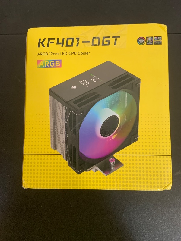 Photo 1 of Jungle Leopard AF401 Digital ARGB CPU Cooler, 4 Heat Pipe Direct Touch Process, HDB Bearing 120mm PWM ARGB Fan Air Cooler 220W TDP, Suitable for AMD AM4/AM5 & Intel LGA 1700/1200/115X