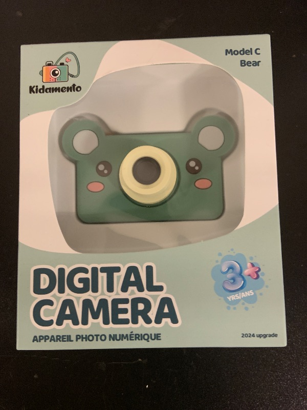 Photo 1 of Kidamento Kids Digital Camera & Video Camcorder, Soft BPA-Free Silicone Casing, 32GB Memory Card - Model C - Mikayo The Bear
