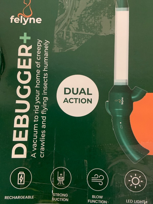 Photo 1 of New Rechargeable Spider Catcher Vacuum Strong Suction Blows Insects Back Out Long Handle Humane Insect Bug Spiders Moth Wasp Trap Home Indoors Traps