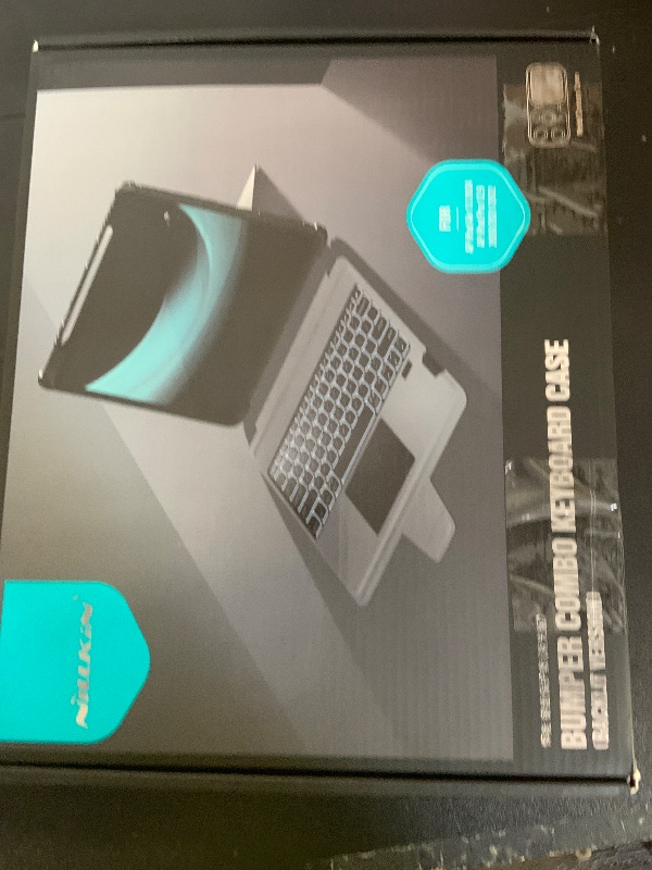 Photo 1 of Nillkin iPad Air 13 inch Case Keyboard (M3,2025/M2,2024), Slide Camera Cover, iPad Pro 12.9 Protective Case with 7 Colors Backlit Wireless Detachable Keyboard, Trackpad and Pencil Holder