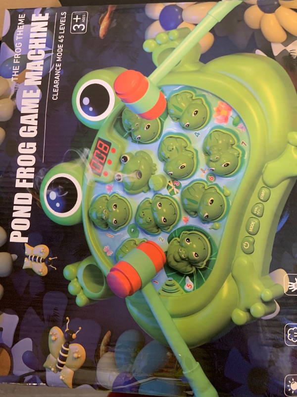 Photo 1 of HopeRock Toys for 2 3 4 5 Year Old Boy,Toddler Toys Age 2-4, Whack A Frog Game,with 5 Modes,45 Levels,9 Music Spray and Light-up, Baby Toy Gifts for Early Learning, Birthday Gift for Toddler Boy Toys