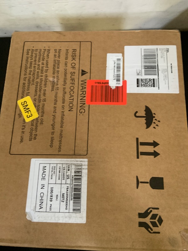 Photo 1 of CHERIMOR Queen Air Mattress with Built in Pump, 18" Elevated Height, 48Hr Leak-Tested, Honeycomb Coil Support, 800 lbs Capacity, Fast 3-Min Inflation–Blow Up Mattress for Guest Room & Sleepover