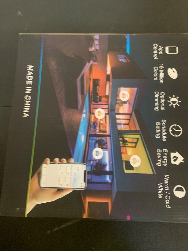 Photo 1 of AFINSEA Smart LED Ceiling Light WiFi, 12inch RGB Flush Mount Ceiling Light Fixture, 16 Million DIY Colors, Compatible with Alexa Google Home, 3000K-6500K Ceiling Lights for Bedroom Living Room
