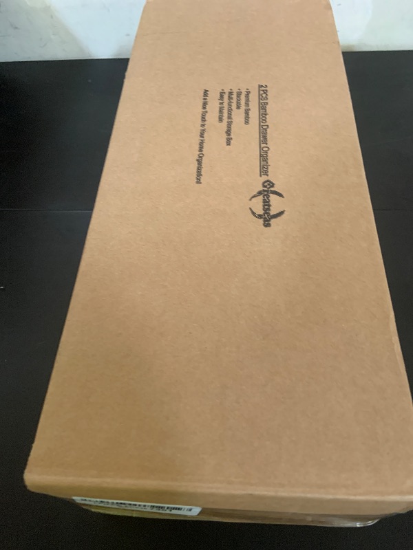 Photo 1 of Greatseas Kitchen Drawer Organizer Tray, Stackable Bamboo Deep Drawer Organizer for Large Silverware, Utensils, Cutlery, Flatware,Junk Drawer, Dresser, Bathroom, 17" x 6" x 2.5" (Set of 2)