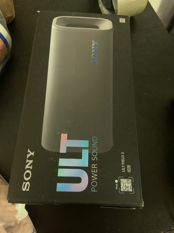 Photo 1 of Sony ULT Field 3 Wireless Portable Bluetooth Speaker, IP67 Waterproof, Dustproof, Rustproof, and Shockproof with Enhanced Bass, 24 Hour Battery and Shoulder Strap (SRSULT30W), Off White