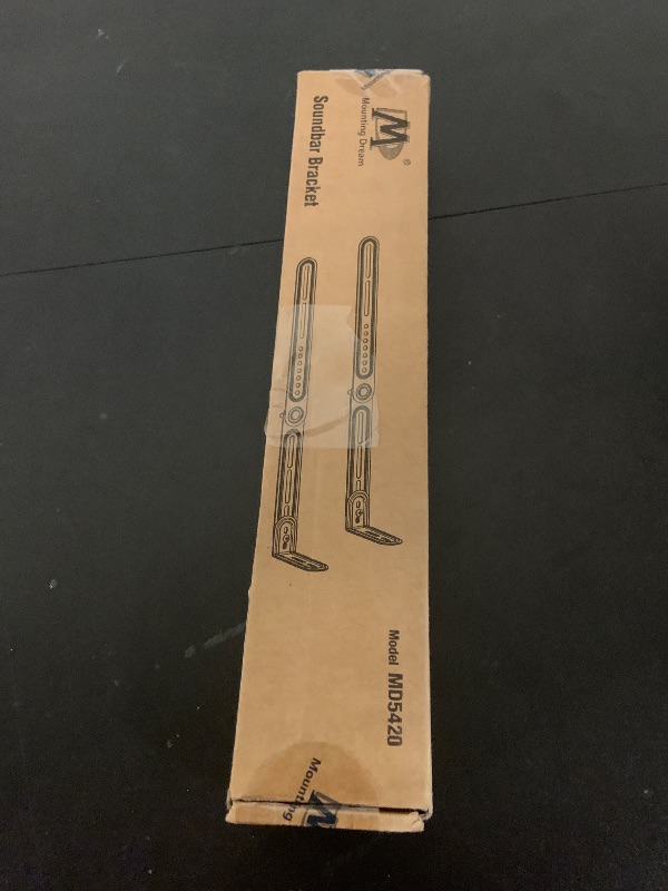 Photo 1 of Mounting Dream Soundbar Mount Bracket for Mounting Above or Under TV Fits Most of Sound Bars Up to 15 Lbs, with Detachable Long Extension Plates MD5420